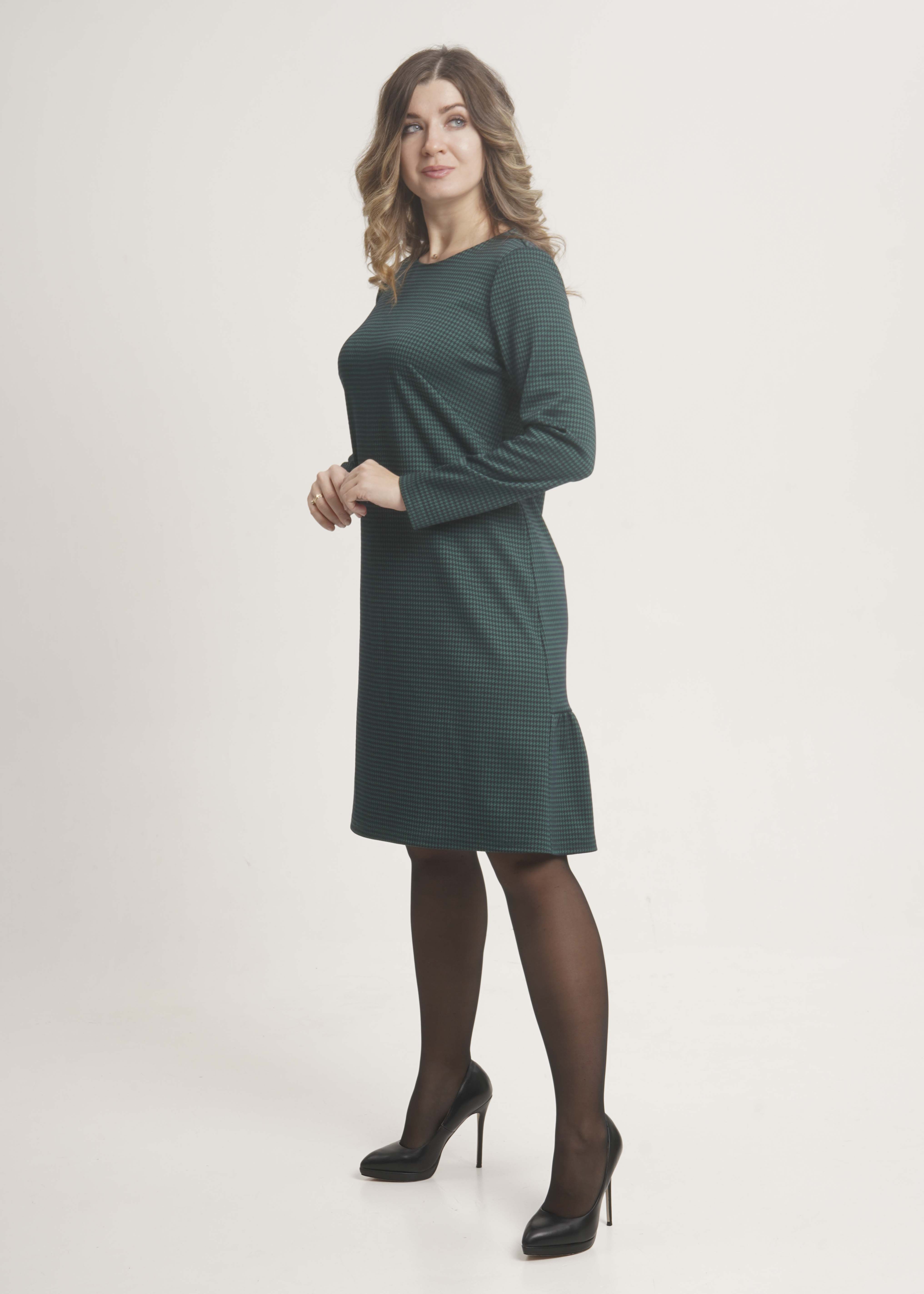 Платье П-374/1 (164, 88, 96, Трикотаж, 9 Зеленый, PD Пьедепюль, Вискоза 40% П/Э 55% Лайкра 5%)