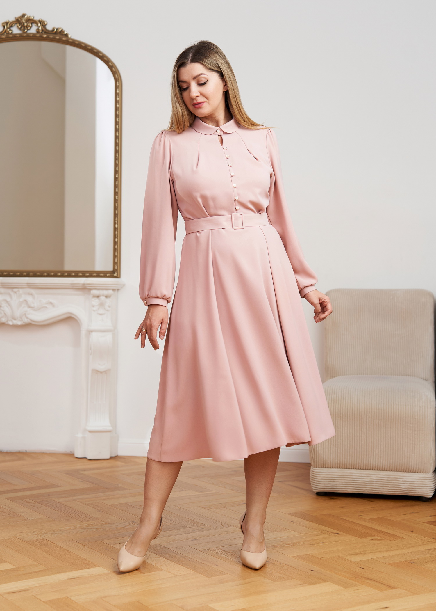 Платье П-422 (164, 104, 112, Плательная, 23 Розовый, OT Отсутствует, Вискоза 60% П/Э 35% Лайкра 5%)